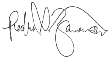 Pedro Zamora's signature